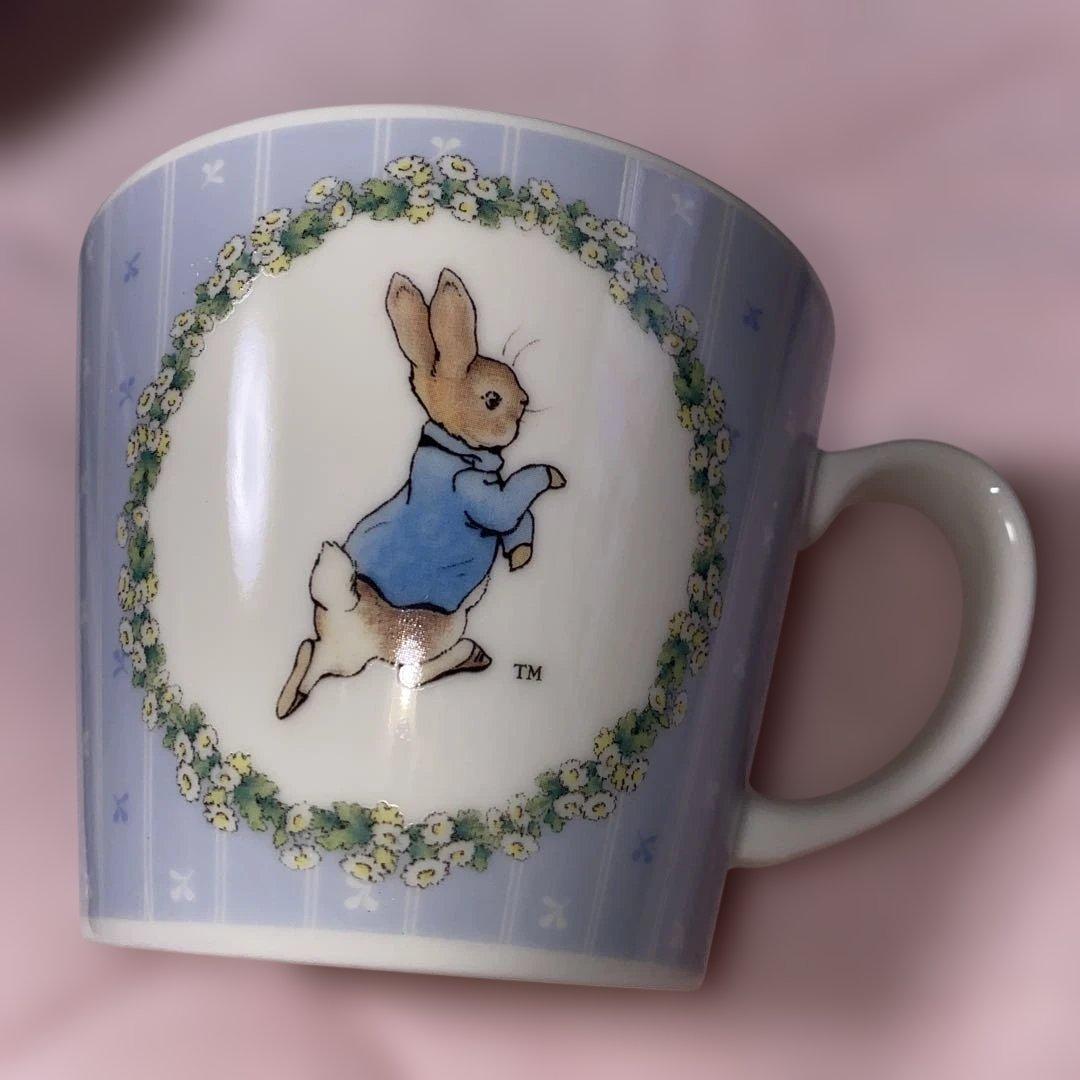 【新品•未使用】ピーターラビット スープカップ 水色