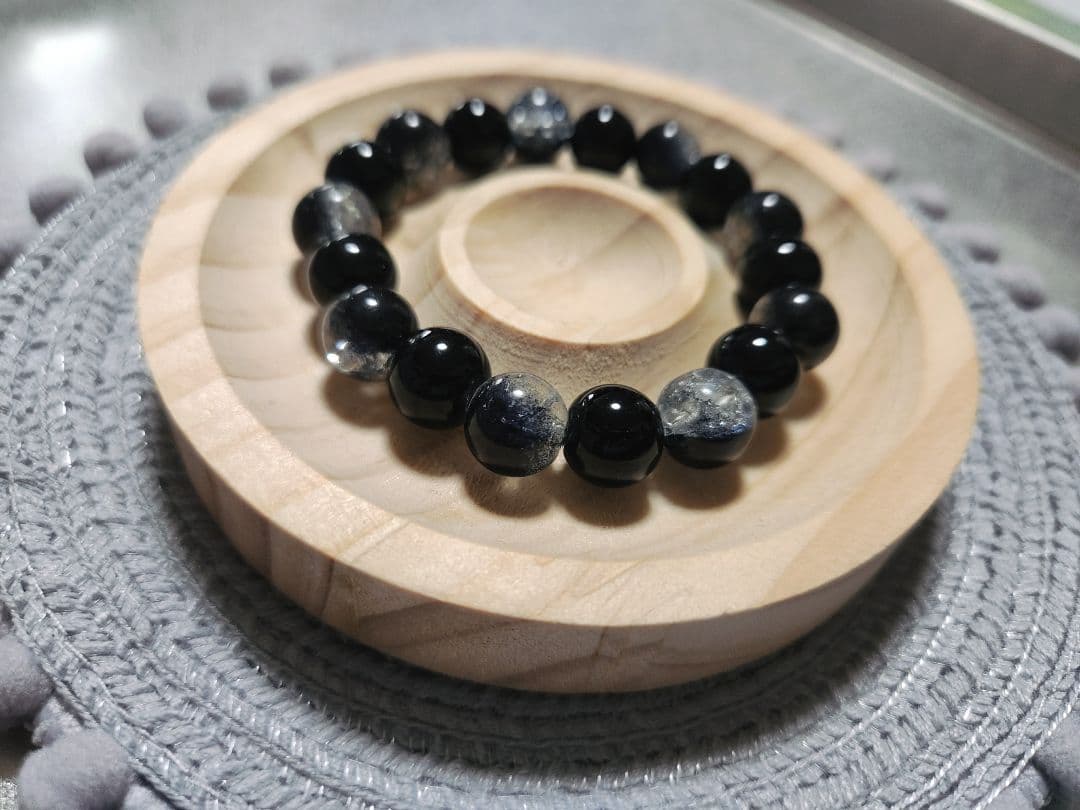 ビーズブレスレット【Mutual loveシリーズ(Black&Red他)】