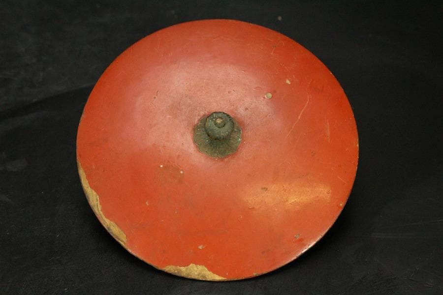 中国美術 粉彩色絵 宮廷人物紋 遊台 漆蓋碗 居仁堂製 希少(LC257)