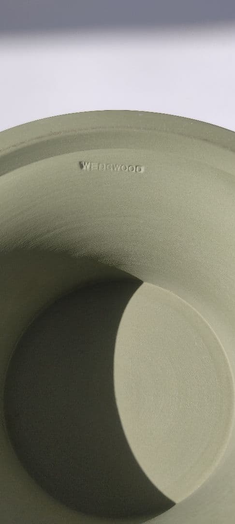 【未使用】英国ジャスパーウェアのペールグリーンのコンポート