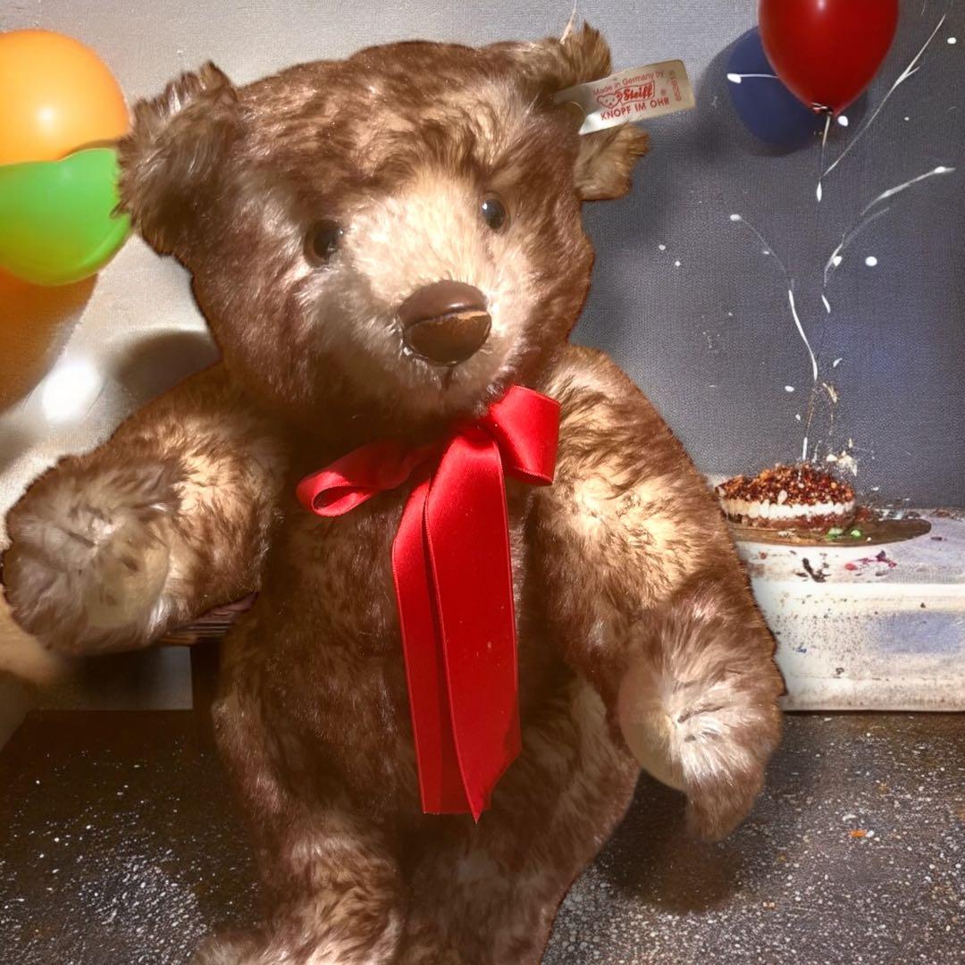 ゲール シュタイフハーモニーテディベア グロウラー内蔵 箱 証明書付き