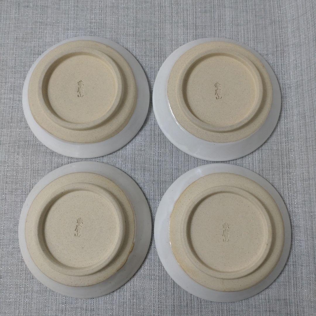 赤膚山元窯　南都七大寺銘々皿　7枚セット　赤膚焼（奈良県）法隆寺　東大寺　興福寺