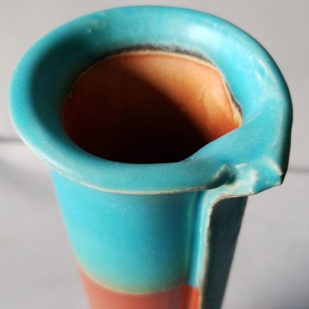 信楽焼 花瓶 花入れ 合わせ掛分け 高さ４１cm