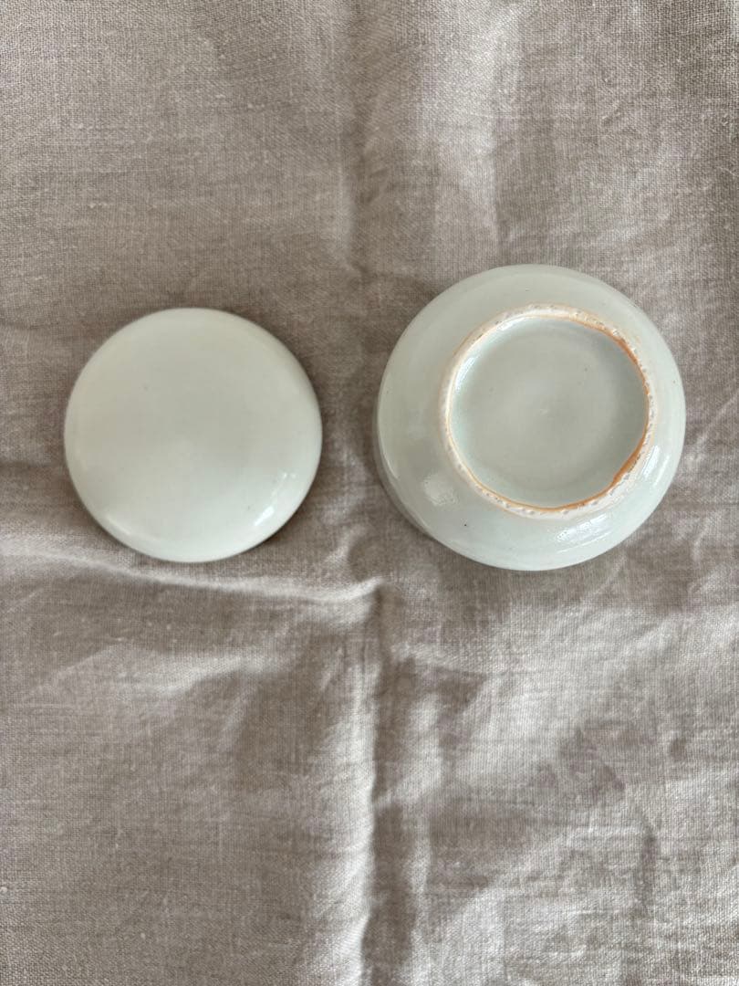 三浦ナオコ　白磁　蓋物