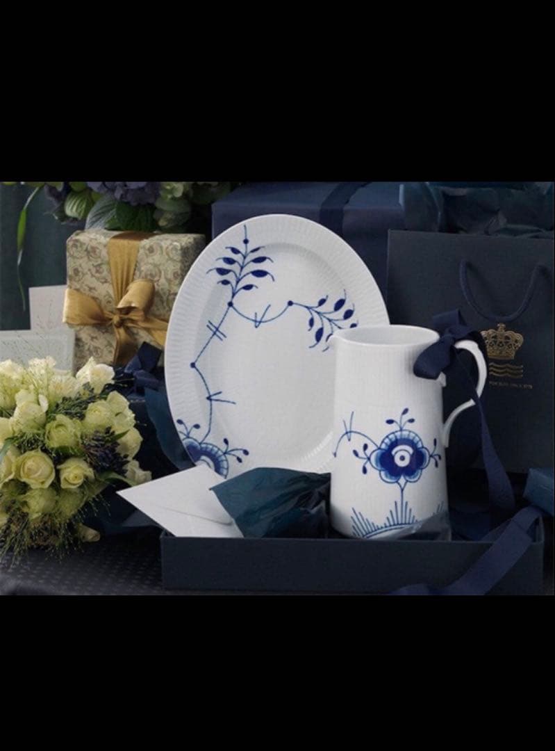 ✴︎新品✴︎ ロイヤルコペンハーゲン ブルー フルーテッド メガ オーバルディッシュ