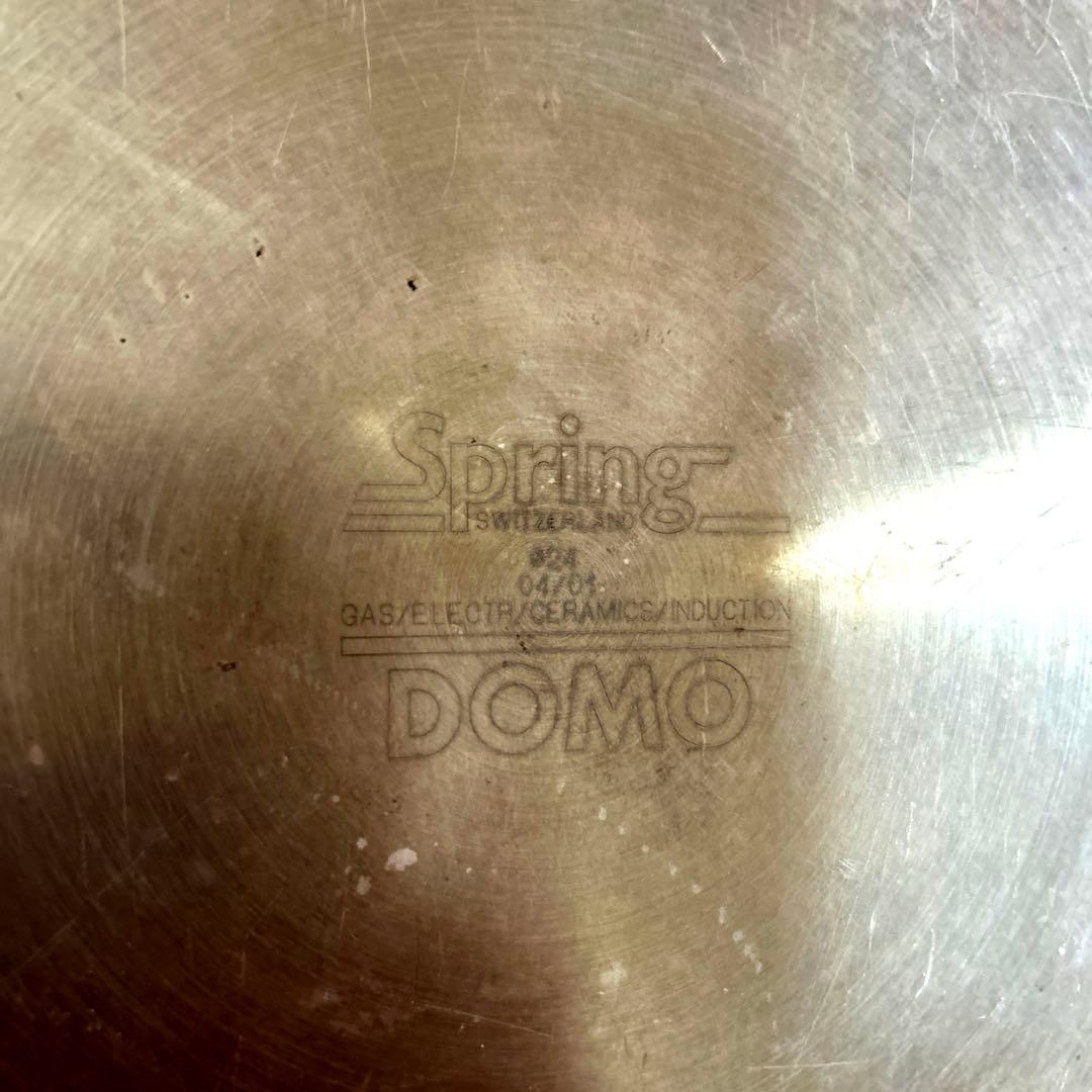 スプリング社　￼DOMOステンレスフライパン 中古品26㎝￼