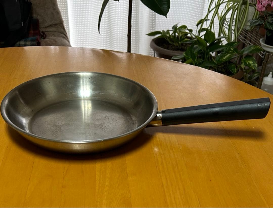 スプリング社　￼DOMOステンレスフライパン 中古品26㎝￼