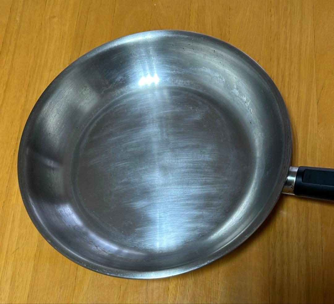 スプリング社　￼DOMOステンレスフライパン 中古品26㎝￼