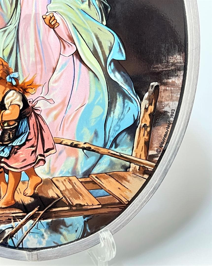 グラスマスターズ社 ステンドグラス 橋上の子供と守護天使