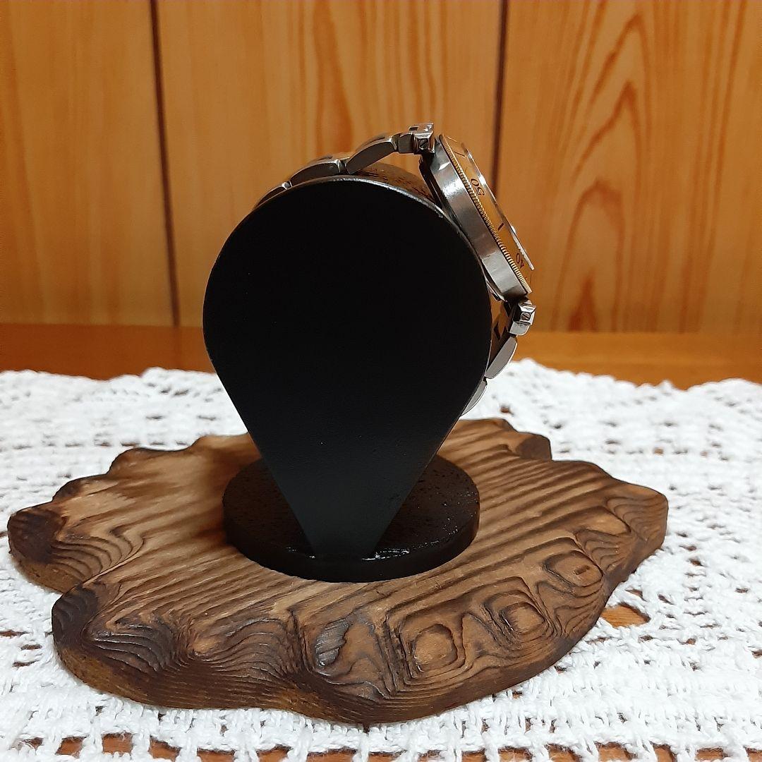 腕時計スタンド　匿名配送　ハンドメイド　オールブラック1本掛けウォッチスタンド