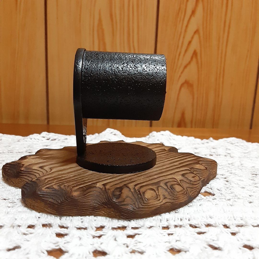 腕時計スタンド　匿名配送　ハンドメイド　オールブラック1本掛けウォッチスタンド