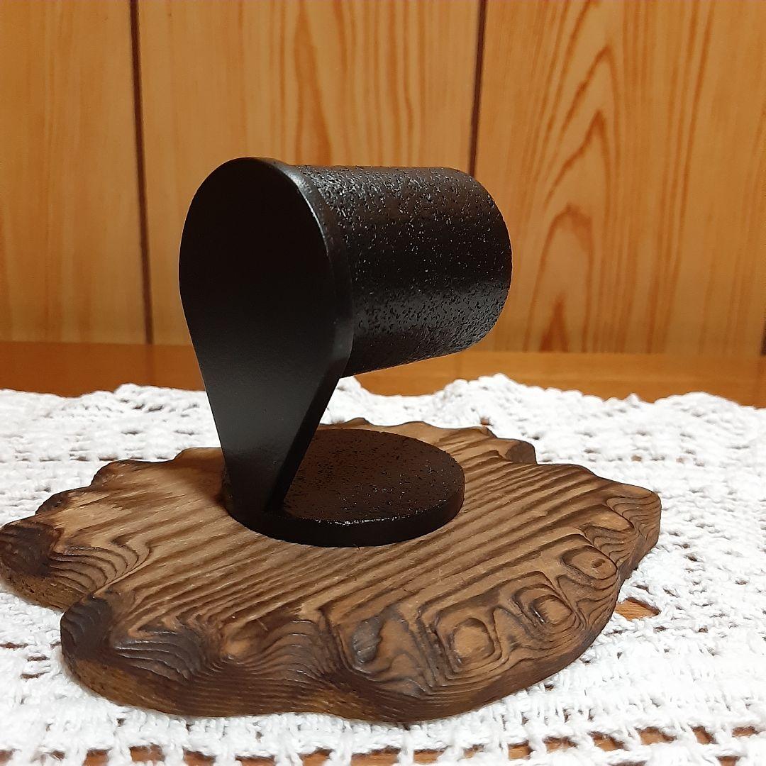 腕時計スタンド　匿名配送　ハンドメイド　オールブラック1本掛けウォッチスタンド