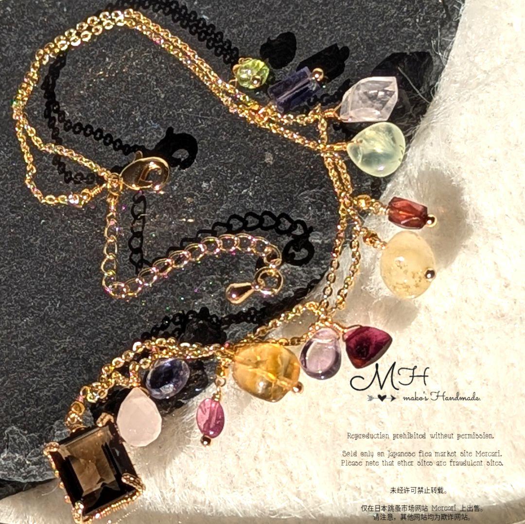 ジュエリーボックス♡マルチストーン14kgf ネックレス