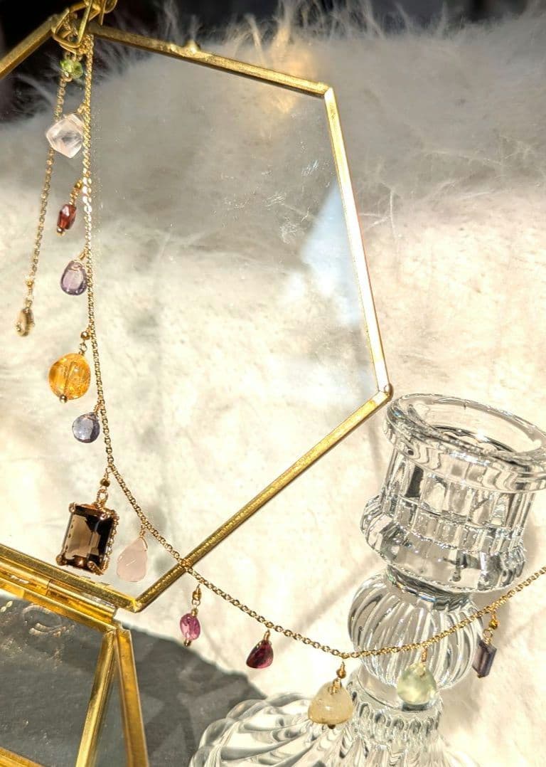 ジュエリーボックス♡マルチストーン14kgf ネックレス