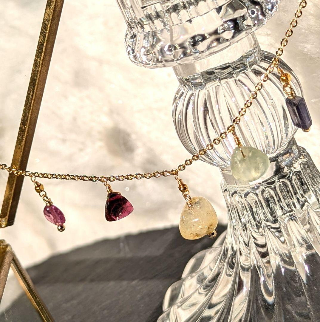 ジュエリーボックス♡マルチストーン14kgf ネックレス