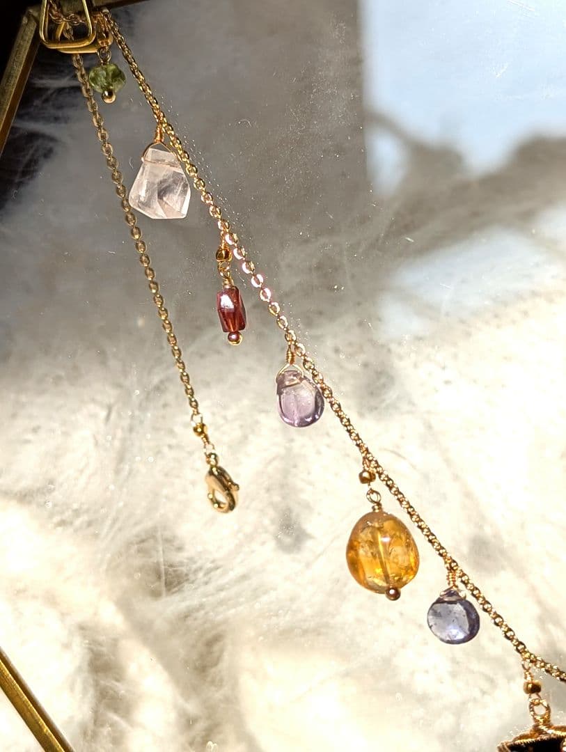 ジュエリーボックス♡マルチストーン14kgf ネックレス