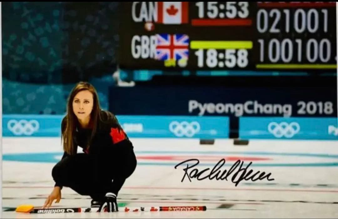 レイチェル・ホーマン 直筆サイン付き カナダ代表 カーリング 証明書付き 1枚