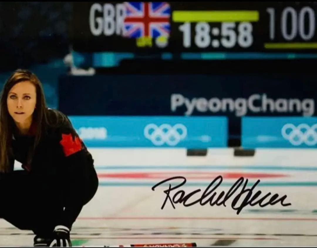 レイチェル・ホーマン 直筆サイン付き カナダ代表 カーリング 証明書付き 1枚