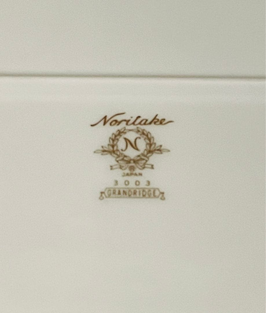 ノリタケ ゴールドオーバルプレート 大皿　GRANDRIDGE 3003 金彩