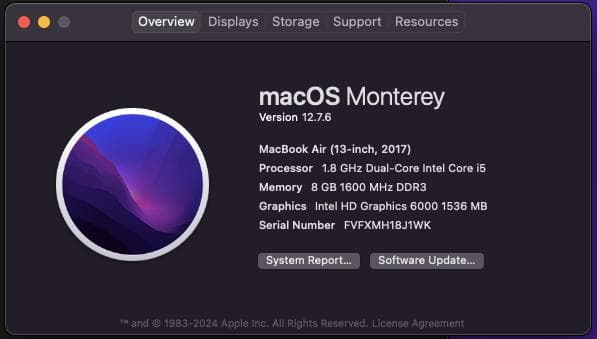 MacBook Air 2017 13インチ 8Gb / 128Gb