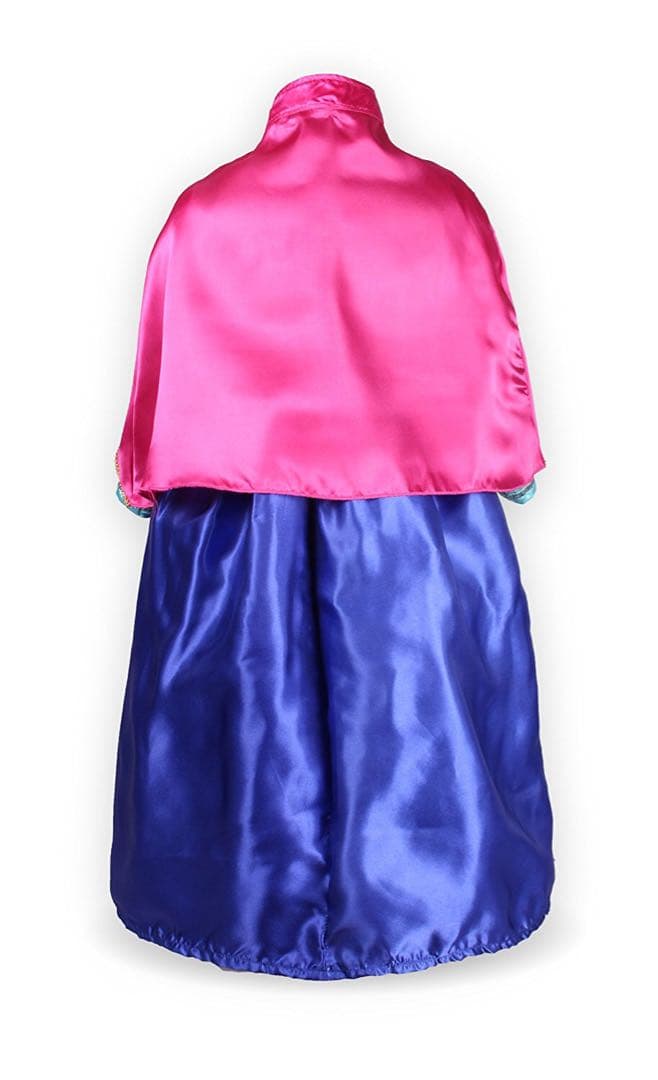 新品未使用 子供用 アナ雪のロングドレスセット 衣装 Wig付き キッズコスプレ