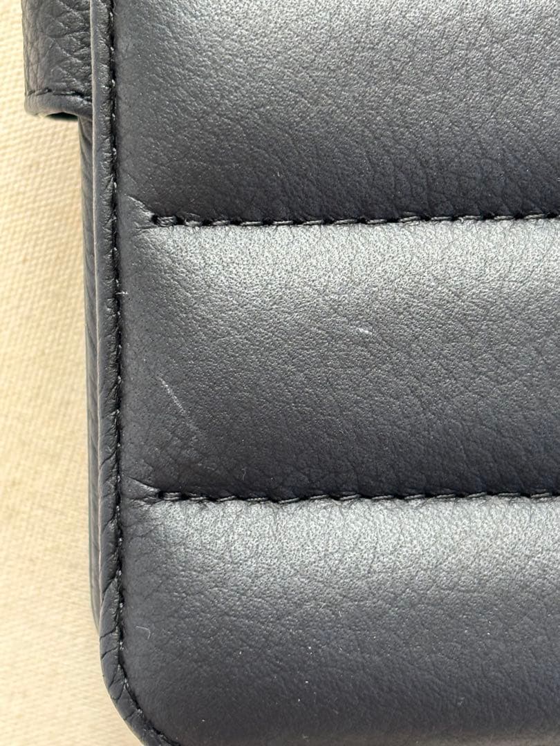 DEMIU BALLOON Deux iPhone15 ブラック 本革 美品