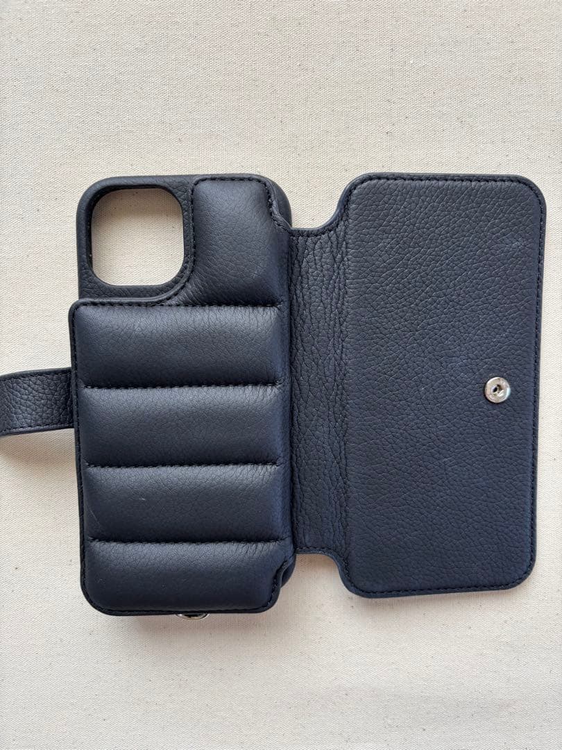 DEMIU BALLOON Deux iPhone15 ブラック 本革 美品