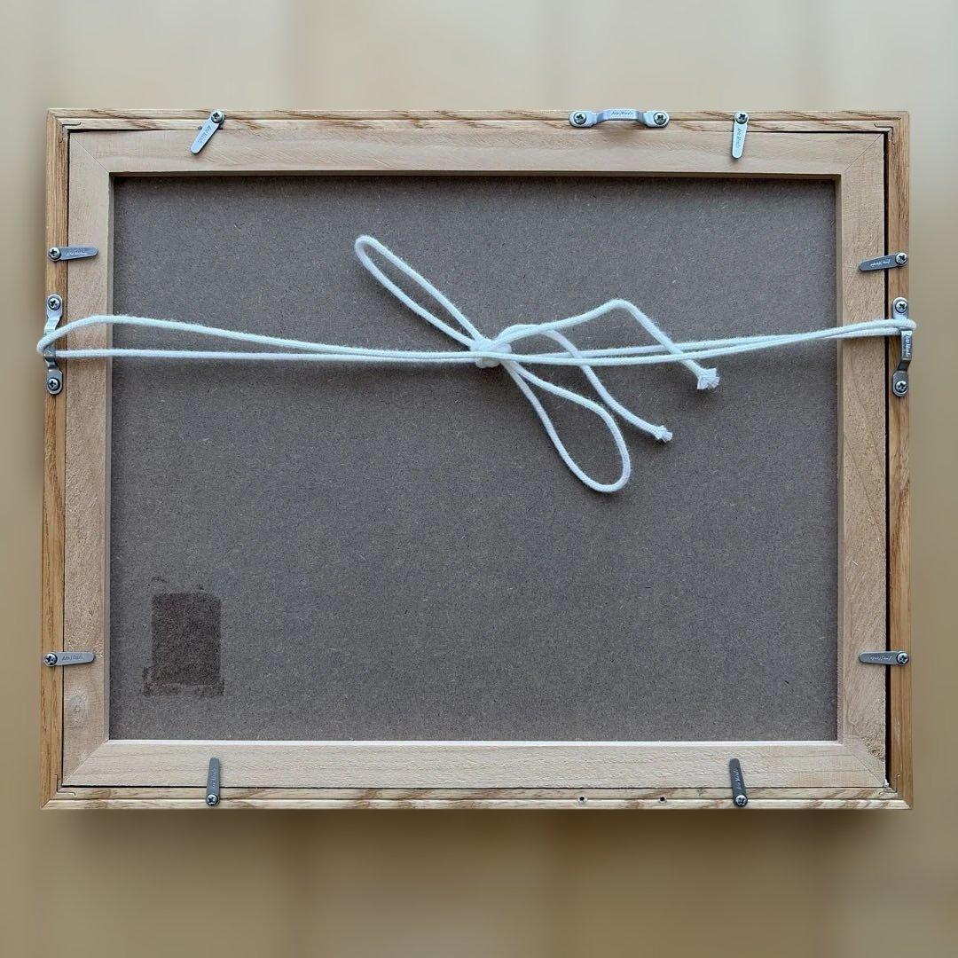 バーズワーズ　シルクスクリーン　FLYING BIRDS 額付き