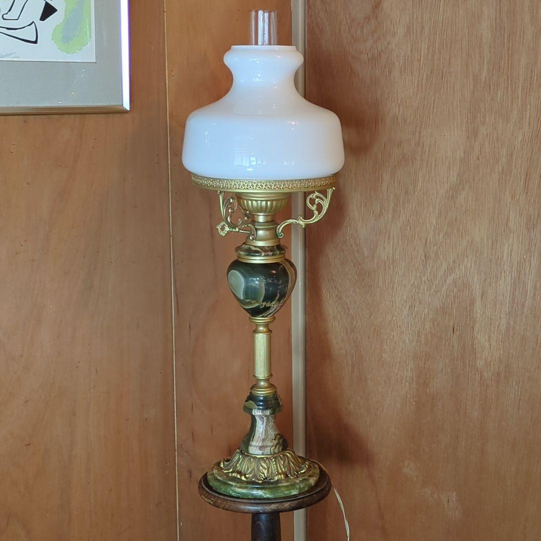 ヴィンテージ　フロアスタンド ランプ ◆オニキス　アンティーク　日本製