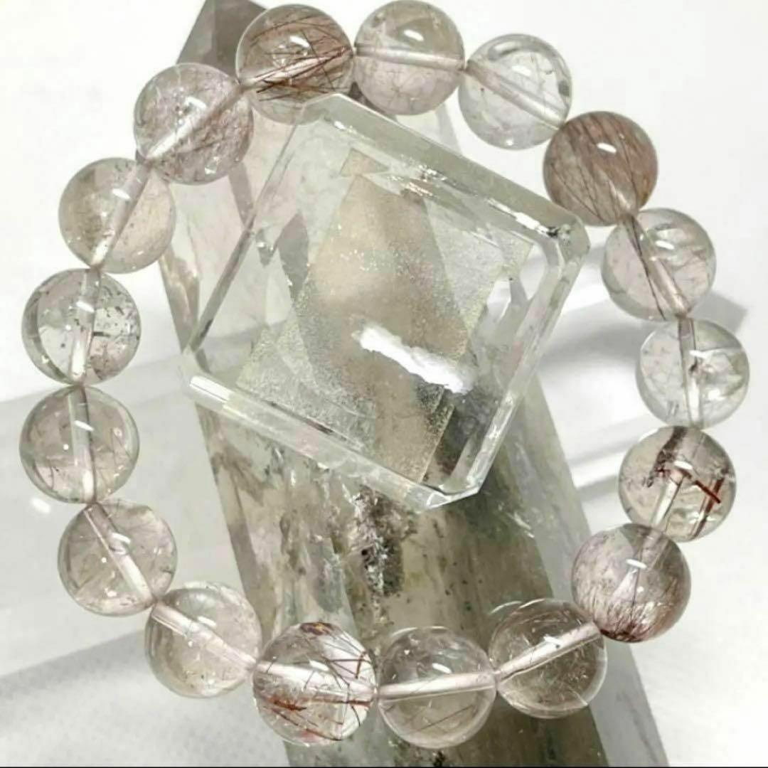 レッドルチル　パワーストーンブレスレット　内径約15.5cm