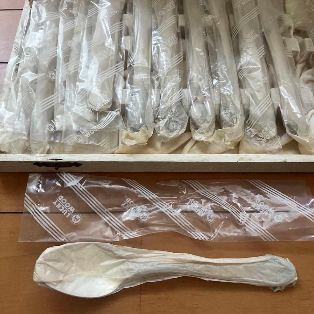 【未使用品】ラッキーウッド　シルバーカトラリー オルレアン ディナーセット