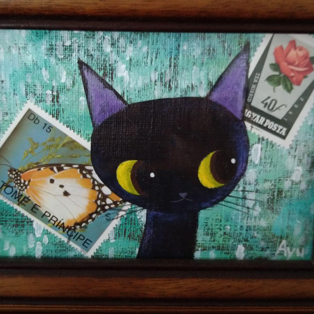 大きな瞳の猫　原画（Ayumi）