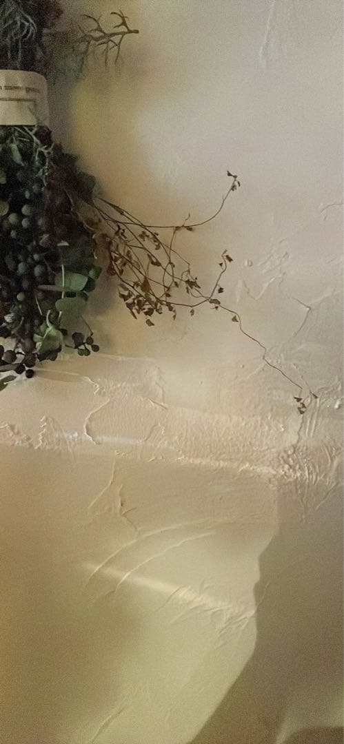 かお〜アンティークあじさいとグリーン実物のリース○葡萄とユーカリのスワッグ