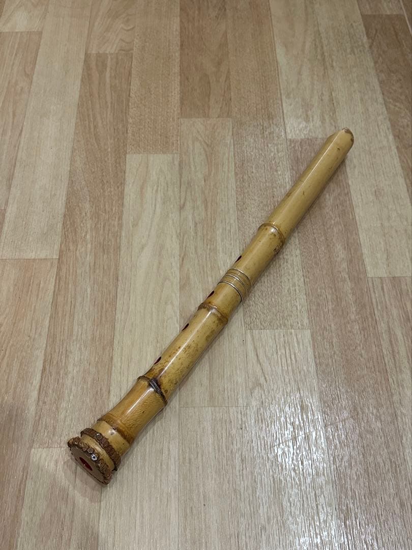 尺八　容山銘　1尺8寸　銀三線