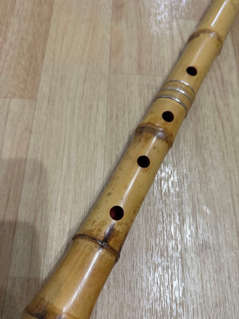 尺八　容山銘　1尺8寸　銀三線