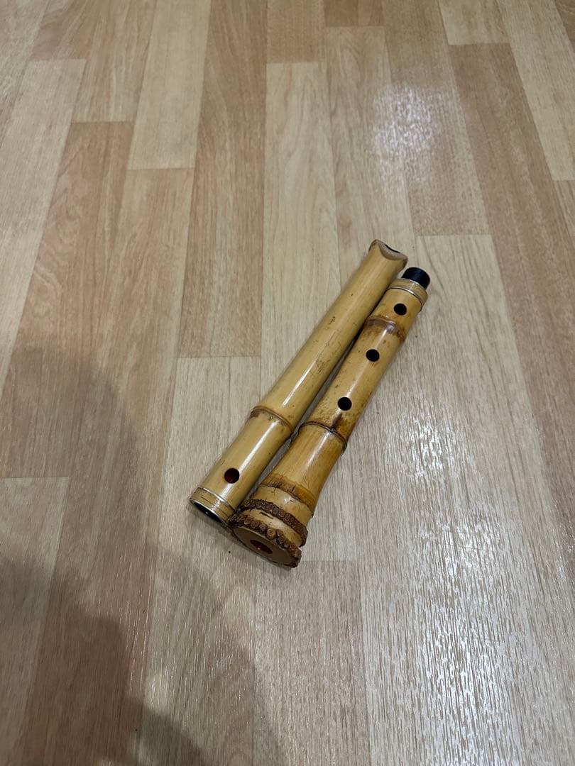尺八　容山銘　1尺8寸　銀三線