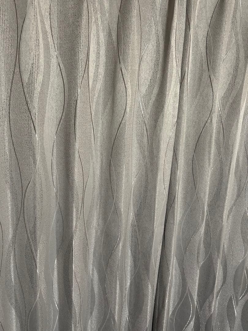 オーダーカーテン ２枚(フック付き) タッセル２本 新品未使用品