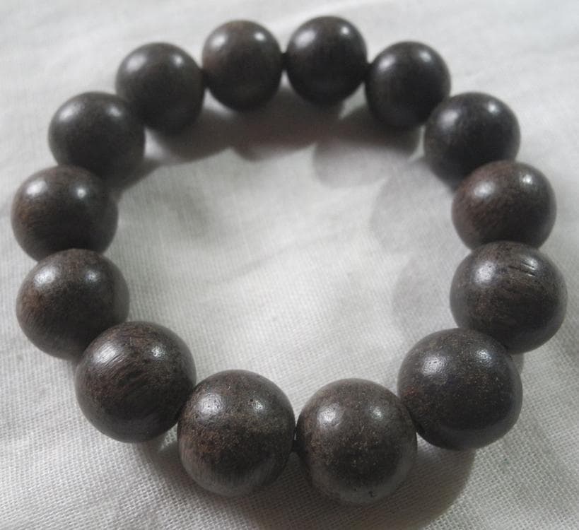 ベトナム産 香木 ブレスレット 数珠 沈香 本物 28g 16mm ① 良い香