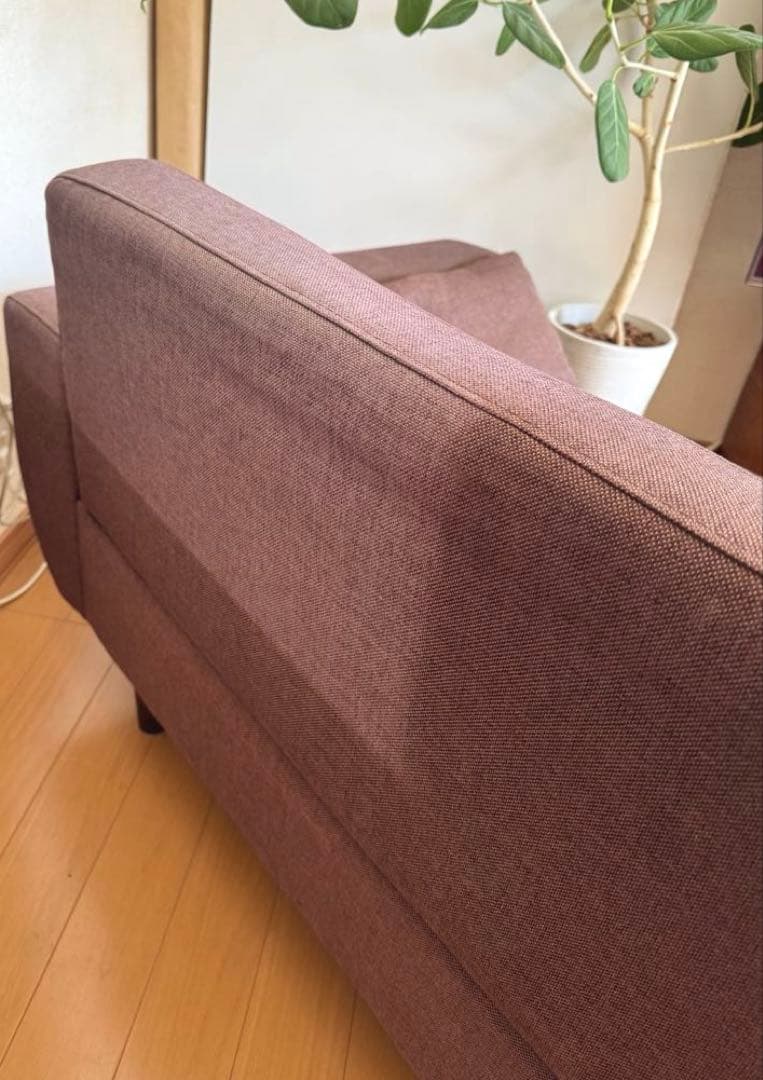 スミシア・インテリア　ブラウン　2.5人掛けソファ