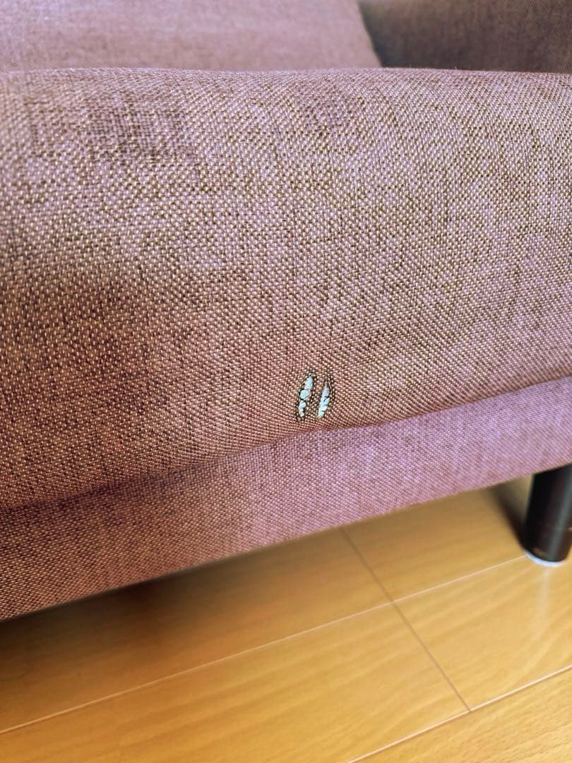 スミシア・インテリア　ブラウン　2.5人掛けソファ