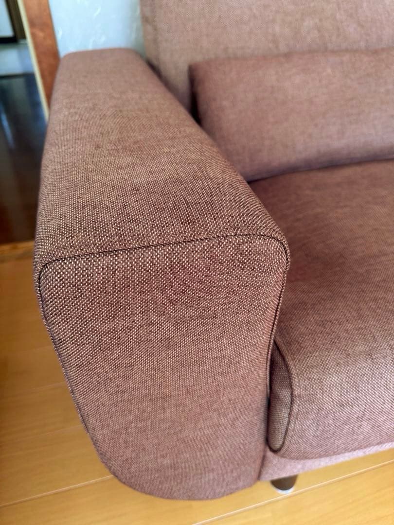 スミシア・インテリア　ブラウン　2.5人掛けソファ