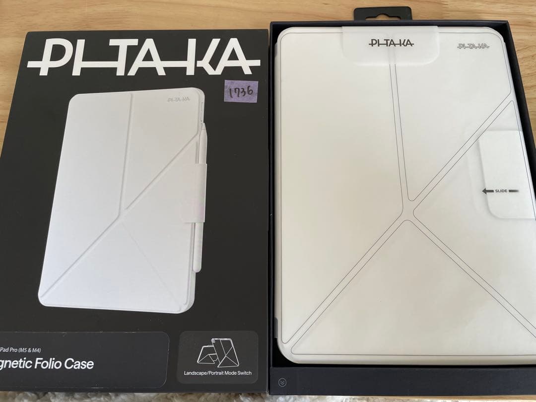 PITAKA iPadPro1インチケース M5 (2025専用第6世代)白