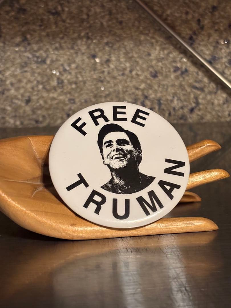 Vintage The Truman Show Jim Carrey 缶バッジ