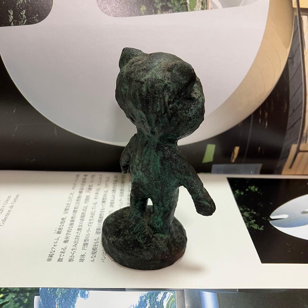 オブジェ　オリジナルキャラクター　にゃんタロス　金属　猫の置物　ネコ　インテリア