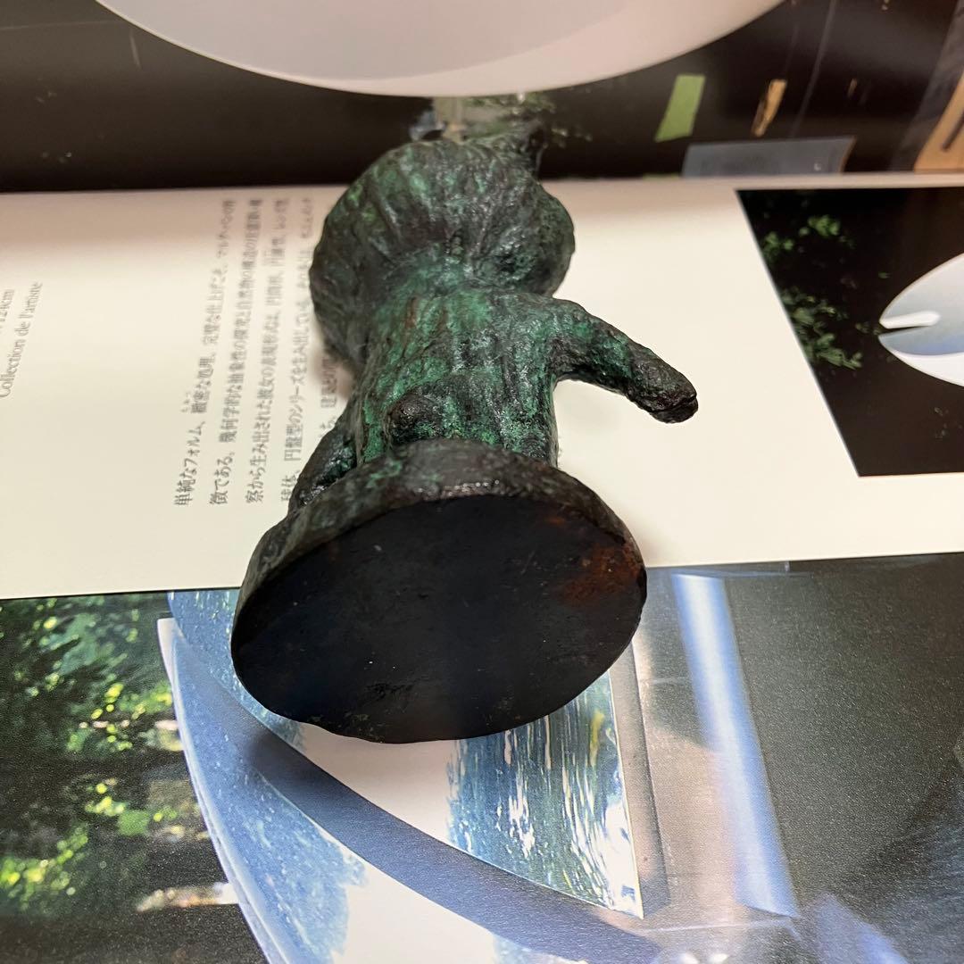 オブジェ　オリジナルキャラクター　にゃんタロス　金属　猫の置物　ネコ　インテリア