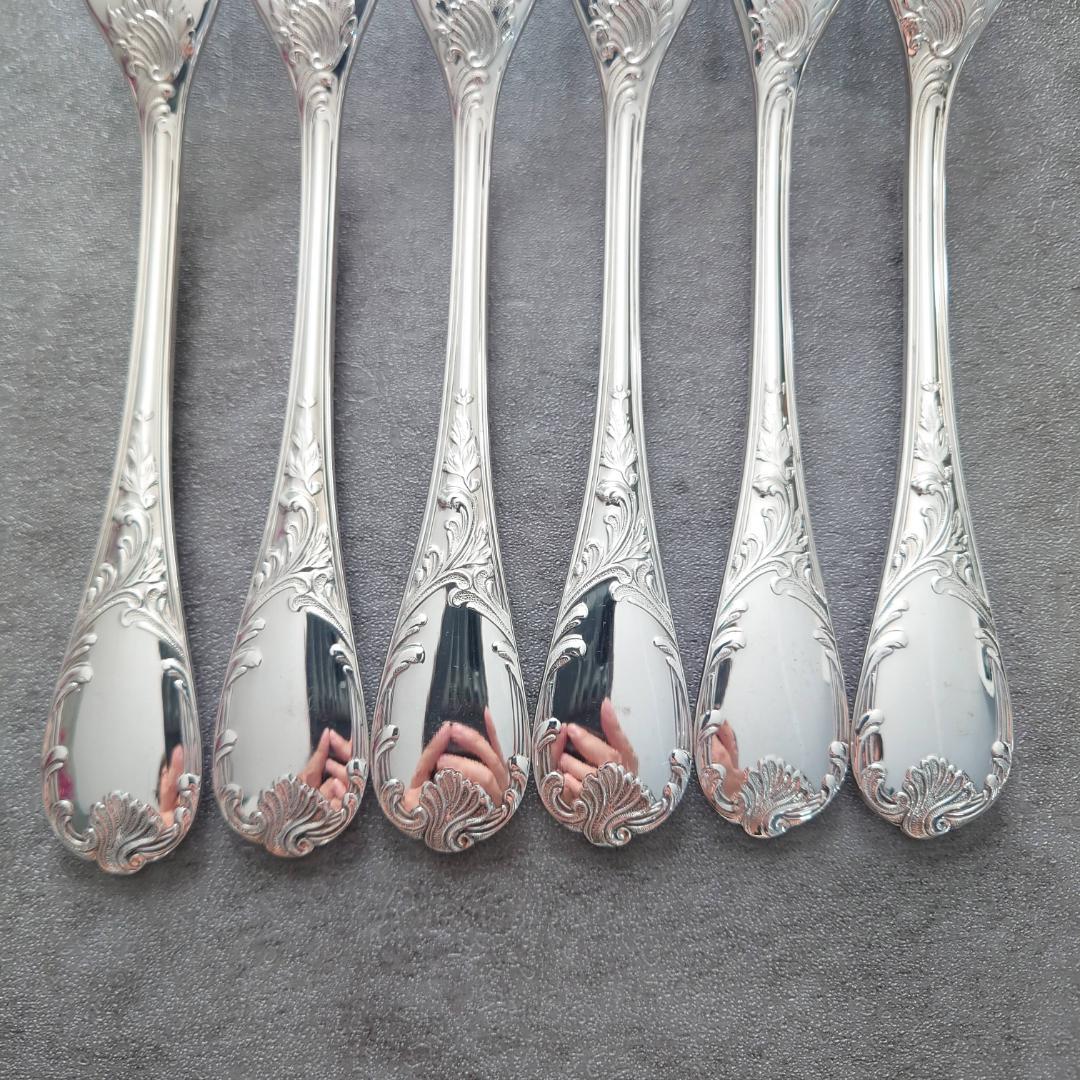 美品 希少 クリストフル マルリー デザートフォーク 6点