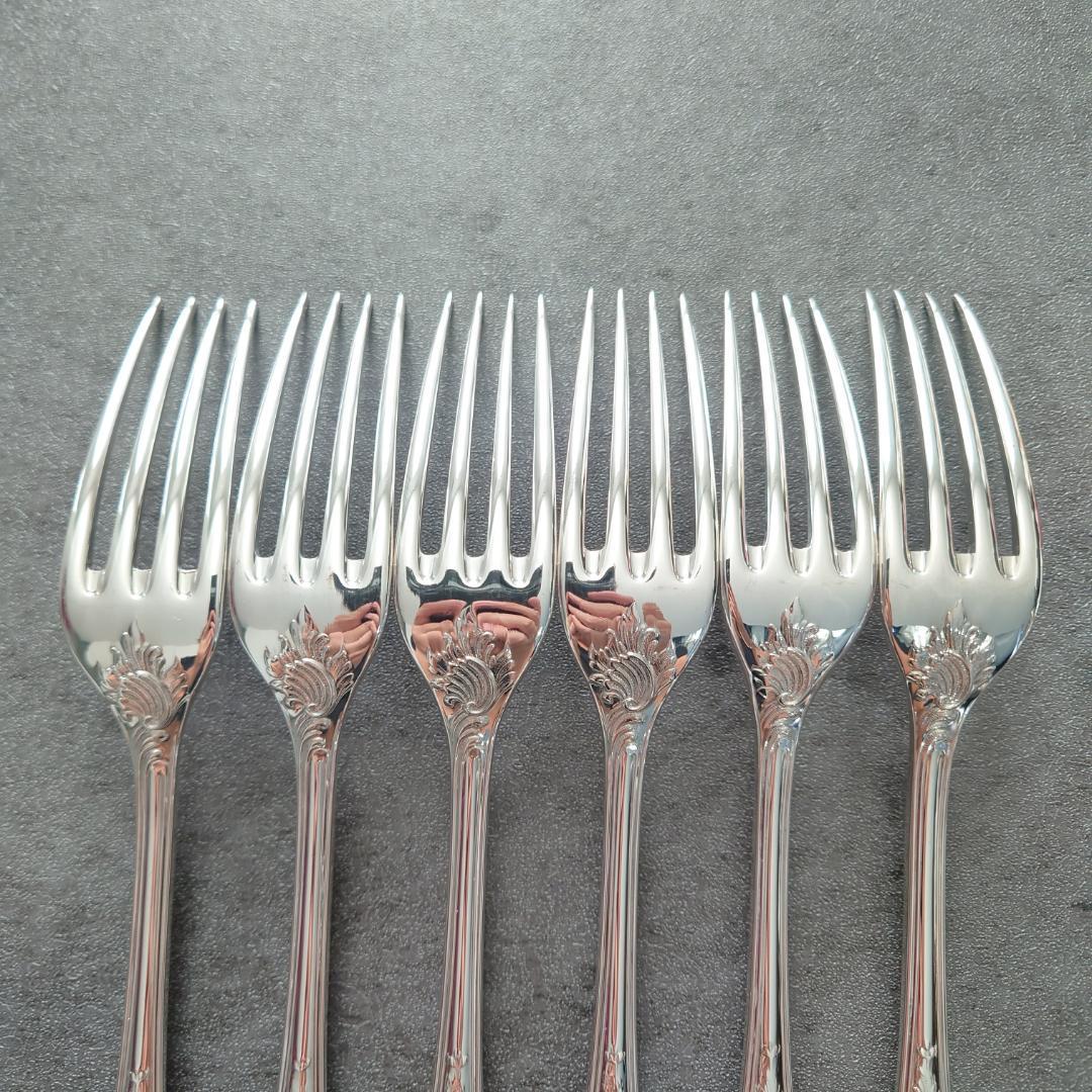 美品 希少 クリストフル マルリー デザートフォーク 6点