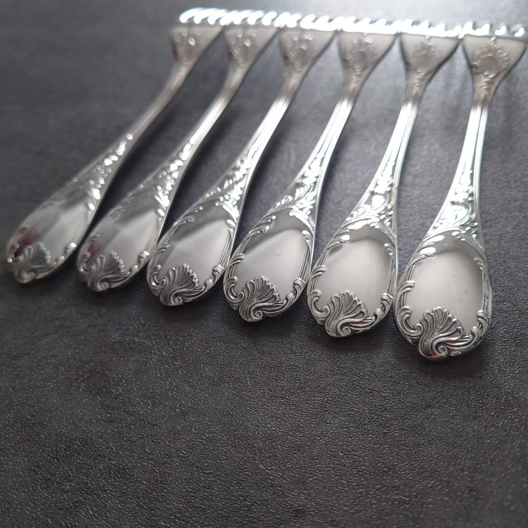 美品 希少 クリストフル マルリー デザートフォーク 6点