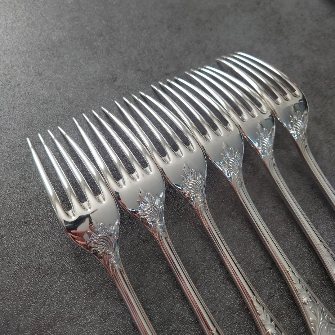 美品 希少 クリストフル マルリー デザートフォーク 6点