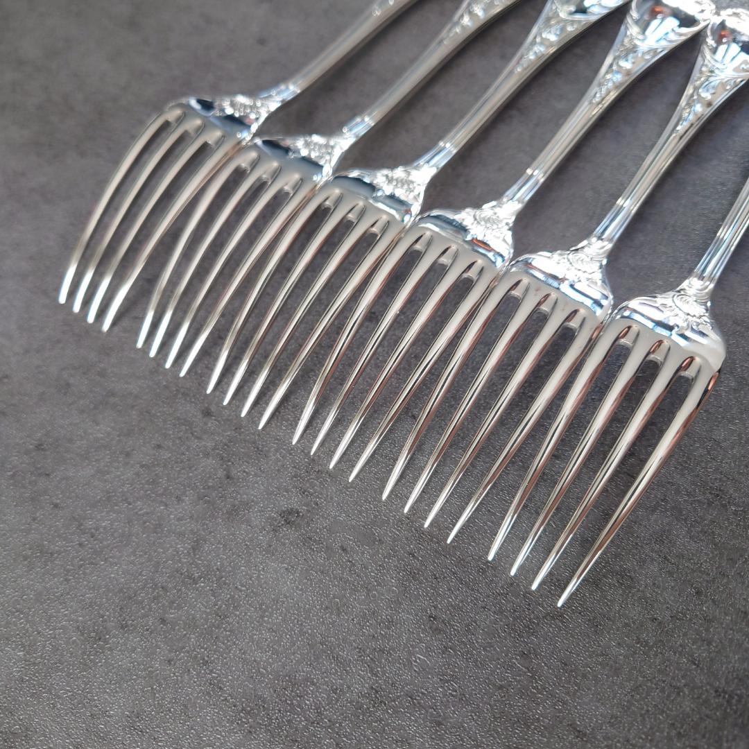 美品 希少 クリストフル マルリー デザートフォーク 6点